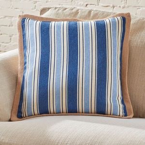 Clarion Jute Trim Pillow Cover